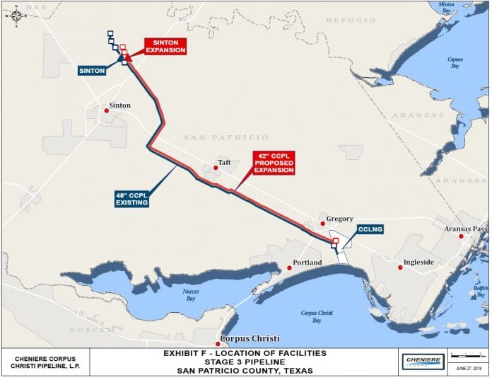 Cheniere_Stage 3 pipeline