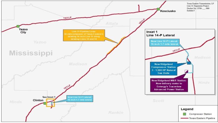 Texas Eastern_line 31 expansion